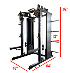 Functional Trainer and Squat Rack (Combo) Front Load FS-7320E