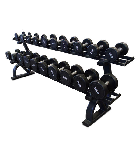 2 Tier Dumbbell Rack with Saddles