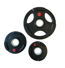Red Dot Rubber Grip Plate Set (245lb)