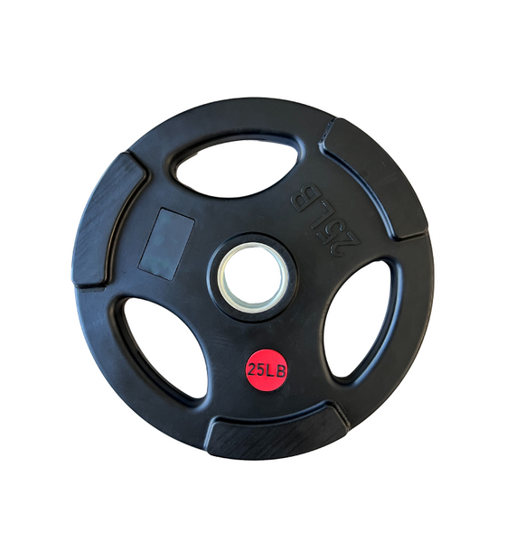 Red Dot Rubber Grip Plate Set (245lb) thefitnesssquadron