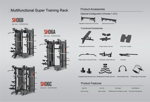 Super Multi-Functional Power Rack 06B
