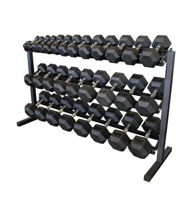 Rubber Hex Dumbbells (PAIR) ($1.50/lb)