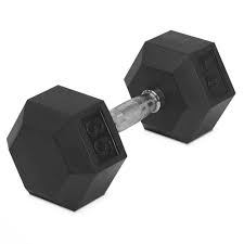 Rubber Hex Dumbbells (PAIR) ($1.19/lb)